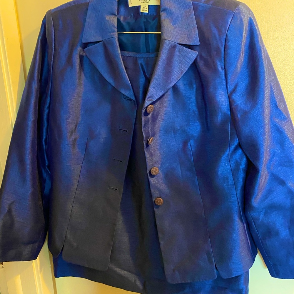 LeSuit skirt set royal blue size 10p